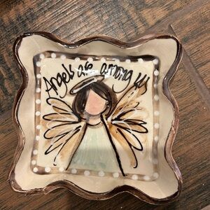 Decorative Ceramic Angel Dish